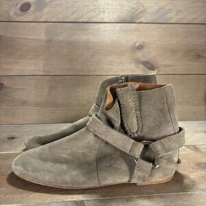 isabel marant etoile womens size 39 shoes green suede comfort ankle boots